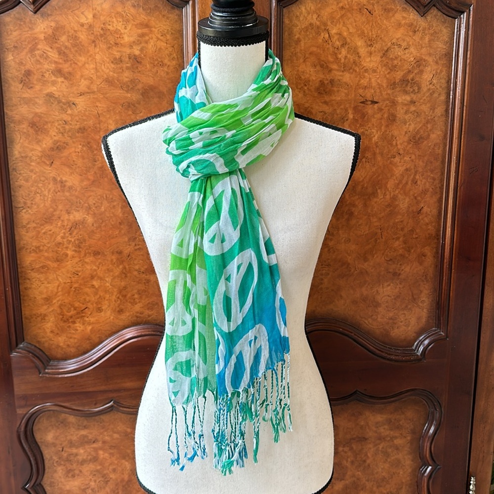 Justice Peace Sign Scarf